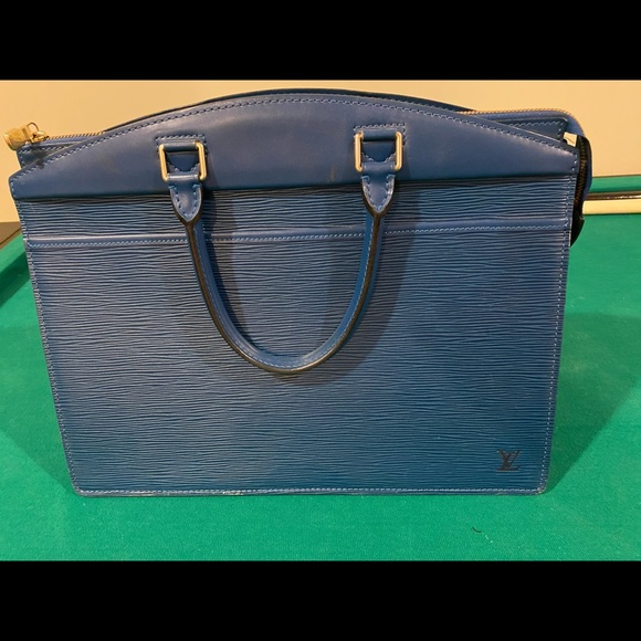 Authentic blue epi handbag/business bag - Picture 1 of 7